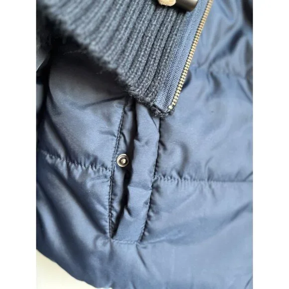 Anthropologie Daughters Of The Liberation Puffer Jacket XS Navy Fold Over XS - Picture 7 of 10